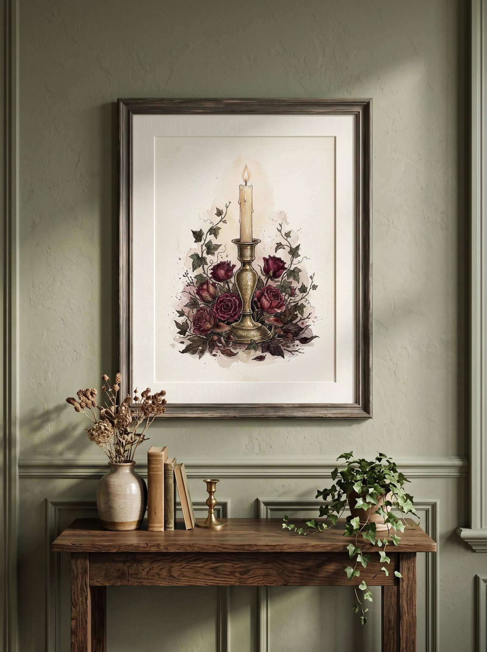 Wall art room mockup